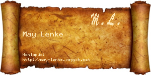 May Lenke névjegykártya